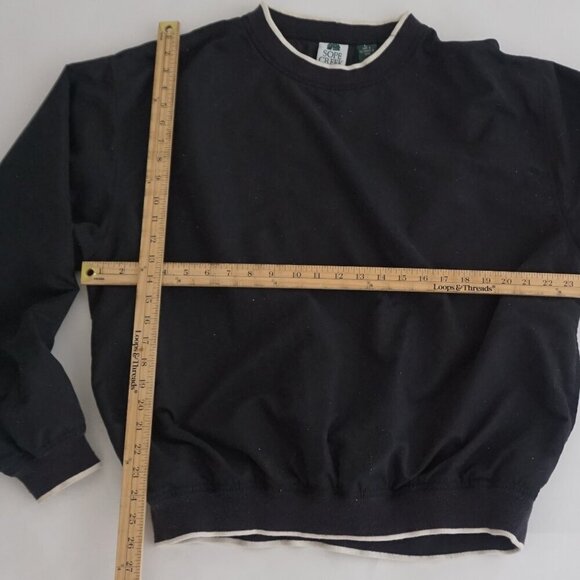 Vintage Sope Creek Black Nylon Golf Windbreaker Jacket Size Large - Picture 3 of 10